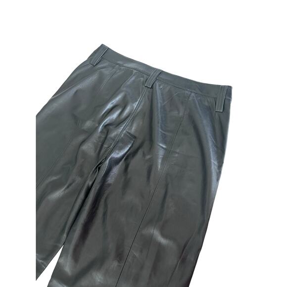 7 FOR ALL MANKIND FAUX LEATHER EASY TROUSER IN BLACK NWT SIZE 31 - Picture 7 of 10